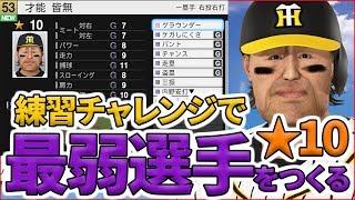 激弱選手を練習チャレンジでつくろう【プロスピ2019】