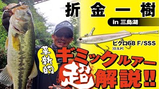 【ピクロ68F/SSS】革新的ギミックルアー超解説!!　折金一樹 in 三島湖