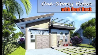 One Storey House (6.5 m x 8.5 m) | Two Bedroom with Roof Deck | 68 sq.m.