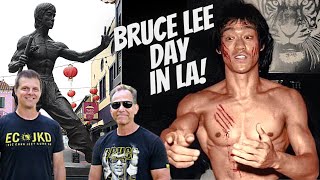 BRUCE LEE DAY in LA - Part 4 | Visit the Bruce Lee Statue and Lee's Gung Fu School!