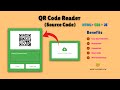How to Create a QR Code Scanner or Reader Using HTML, CSS and JavaScript (Free Source Code)