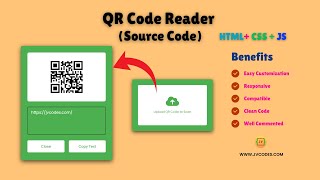How to Create a QR Code Scanner or Reader Using HTML, CSS and JavaScript (Free Source Code)