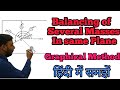 Balancing of rotating masses in same plane Graphical method ||