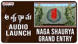 Naga Shaurya Grand Entry @ Aswathama Audio Launch  Live