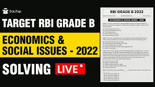 RBI Economics & Social Issues 2022 Solved Paper | RBI Preparation and Strategy | RBI ESI 2022 Paper