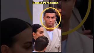 Ronaldo's reaction when Georgina talk 😲 #funny #footballshorts