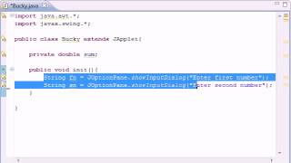 Intermediate Java Tutorial 22 init for Applets