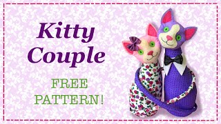 Patchwork Cats || FREE PATTERN || Full Tutorial with Lisa Pay