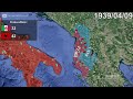 Italian invasion of Albania in 1 minute using Google Earth