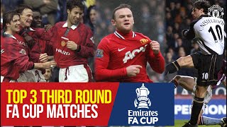 Manchester United | Top 3 Third Round Matches | Bitesize Boxset | Emirates FA Cup | Rooney, RVN