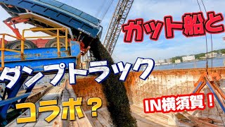 【ガット船の日常】【トラック】横須賀、自衛隊の巣にガット船突入！相手はダンプトラック？