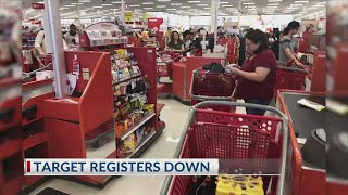 TARGET REGISTERS DOWN FOR TWO HOURS