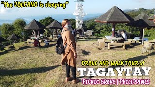 [2K] TAGAYTAY city's PICNIC GROVE, PHILIPPINES walk \u0026 drone tour | never miss a cold tourist spot