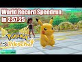 Pokémon Let's Go Pikachu World Record Any% Speedrun in 2:57:25