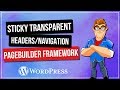 WordPress Transparent Sticky Headers