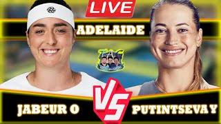 🔴LIVE: Jabeur O vs Putintseva Y • Adelaide International 2025 #Jabeur #Putintseva #tennis