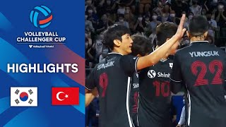 🇰🇷 KOR vs. 🇹🇷 TÜR - Highlights Semi Finals | Men's Challenger Cup  2022