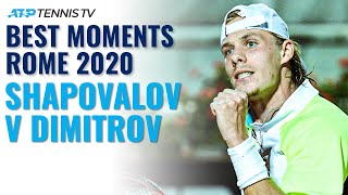 Denis Shapovalov vs Grigor Dimitrov: Best Moments! | Rome 2020