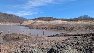 Extrema sequía 🏜️ en la presa Huites en Choix, Sinaloa.