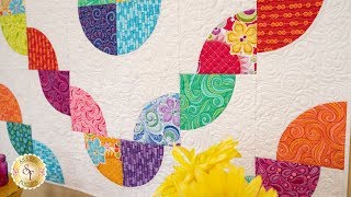 How to Make a Drunkard's Path Block Using the Slit 'N Sew Template | a Shabby Fabrics Tutorial