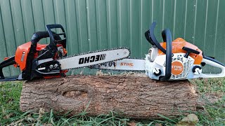 Stihl MS 212 Vs. Echo CS-3510Es same bar & chain