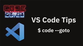 VS Code tips — The --goto command line argument