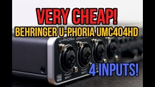 Behringer U-Phoria UMC404HD REVIEW + TEST!