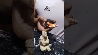 The Process of Painting Kung Fu Figures with Handbrush  #PaintingTutorial #ShortsViral #shortvideo