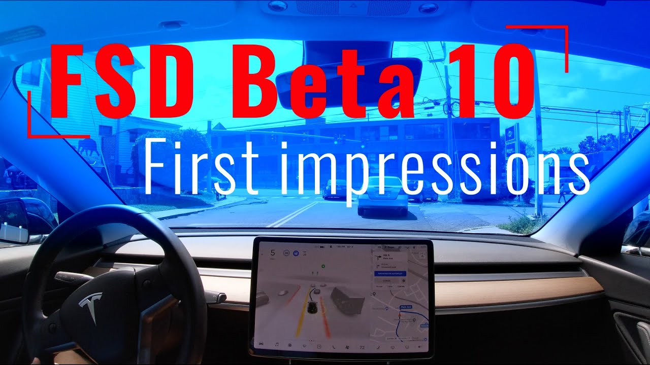 Tesla FSD Beta V10 - Initial Impressions! - YouTube