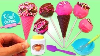 Real Cooking Mini Cake Pops and Cones Baking Set | Fun & Easy Baking with Fresh Ingredients!