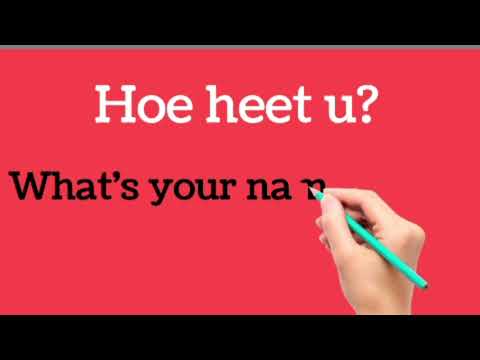 Basic Dutch Phrases With Pronunciation | Learn Some Basic Dutch Phrases ...