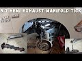 Fixing the Infamous 5.7 Hemi Exhaust Manifold Broken Bolt Tick on my 2017 Ram 1500