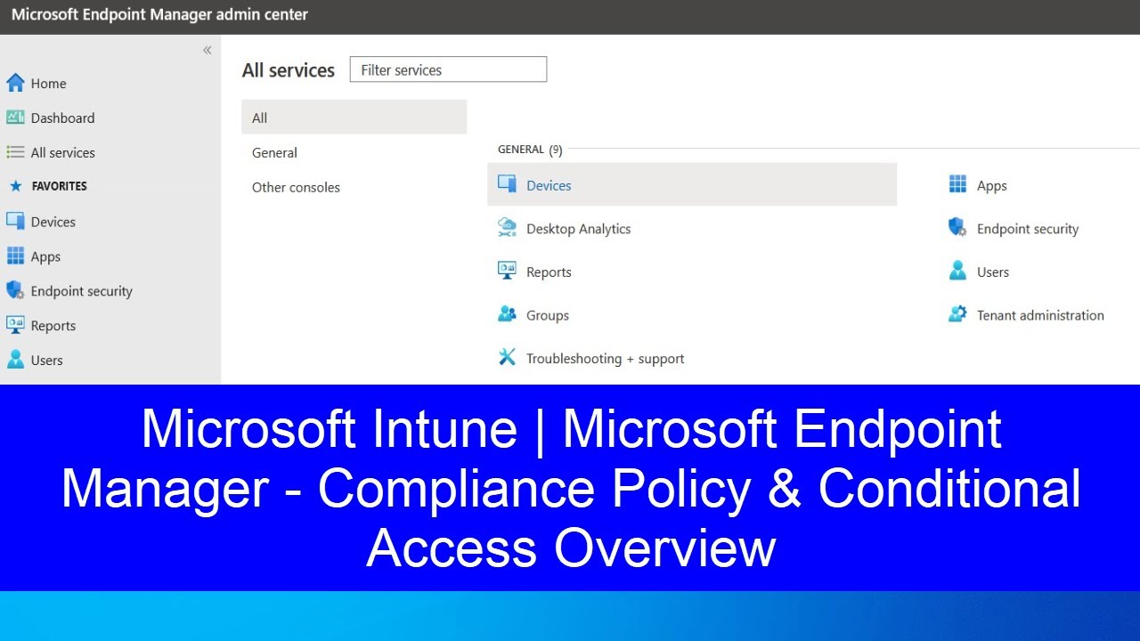 Microsoft Intune Training Part 7 - Compliance Policy & Conditional ...