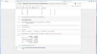 Regression with Scikit and Variable Selection