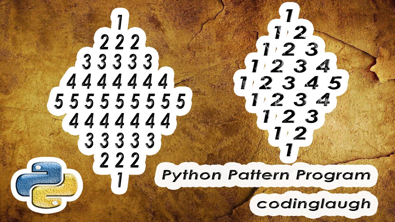 Diamond || Number Pattern || Python Pattern Program || Bangla (বাংলা ...