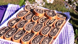 Posna štrudla s čajem - Makovnjača - Poppy Seed Roll Recipe