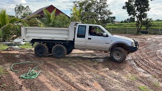 Isuzuกะบะ6ล้อดั้ม ไทยประดิษฐ์ ขับเคลื่อน4*4 สุดยอดมากครับ ท่าน สท 😱 SUPER TRUCK