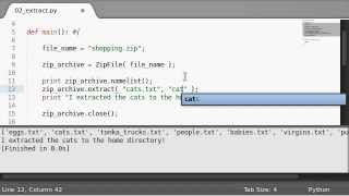Python [zipfile] 03 Extracting Babies