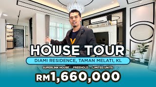 Malay Traditional Modern Concept | House Tour Superlink House Diami Residence Taman Melati, KL