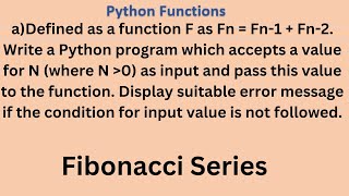 Python Programming Lab: Program 2a | Python Functions, Parameters, and Return Values