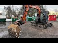 2021 Hitachi X85US-6 Beltegraver - Rototilt R3 - S50 - Smalskuff - VA Skuff - Pusseskuff - 3387 T