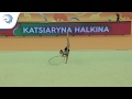 Katsiaryna HALKINA (BLR) - 2018 Rhythmic Europeans, all around final hoop