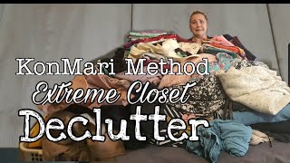 Extreme Closet Declutter - KonMari Method