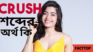 Crush শব্দের অর্থ কী | What is crush ` #Facttop