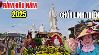 CHỐN LINH THIÊN MẸ NAM HẢI TIỀN GIANG NGÀY RẰM ĐẦU NĂM KHÁCH THẬP PHƯƠNG XA ĐẾN CHÙA RẤT ĐÔNG