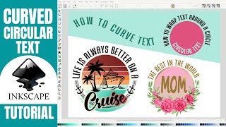How to Curve and Wrap Text Around a Circle with Inkscape