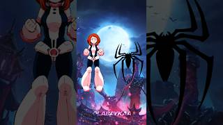 anime girl + spider-man #shorts