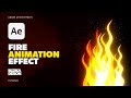 Fire Animation Effect Tutorial in Adobe After Effects No Plugins