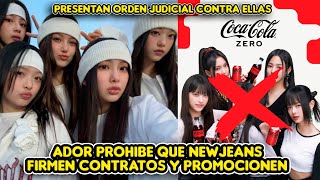 ADOR LANZA ORDEN JUDICIAL CONTRA NEWJEANS + PROHIBEN QUE FIRMEN CONTRATOS Y PROMOCIONEN