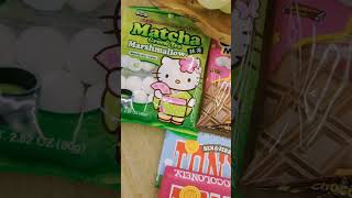 HELLO KITTY MATCHA GREEN TEA MARSHMALLOW / CHOCOLATE BAR CANDY #asmr #shortsvideo #trending #viral